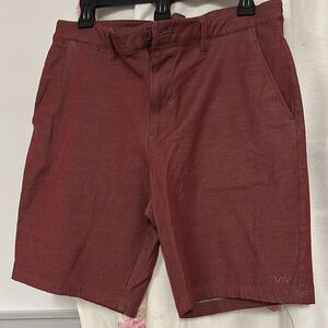 RVCA Burgundy shorts (waist 34)